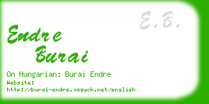 endre burai business card